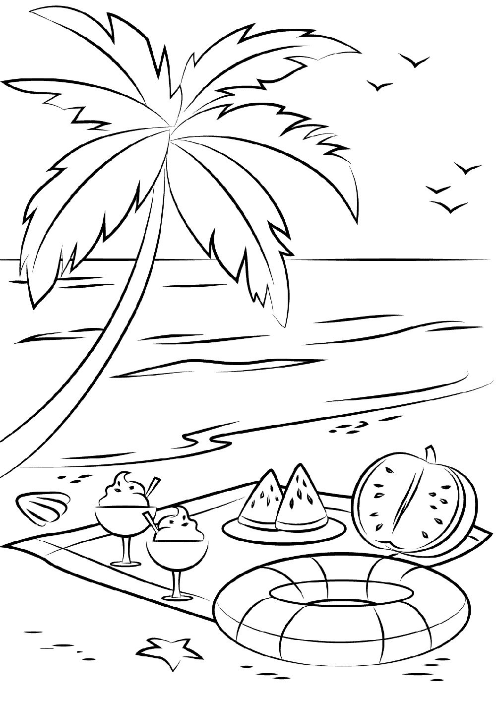 90 Printable Beach Coloring Pages 81