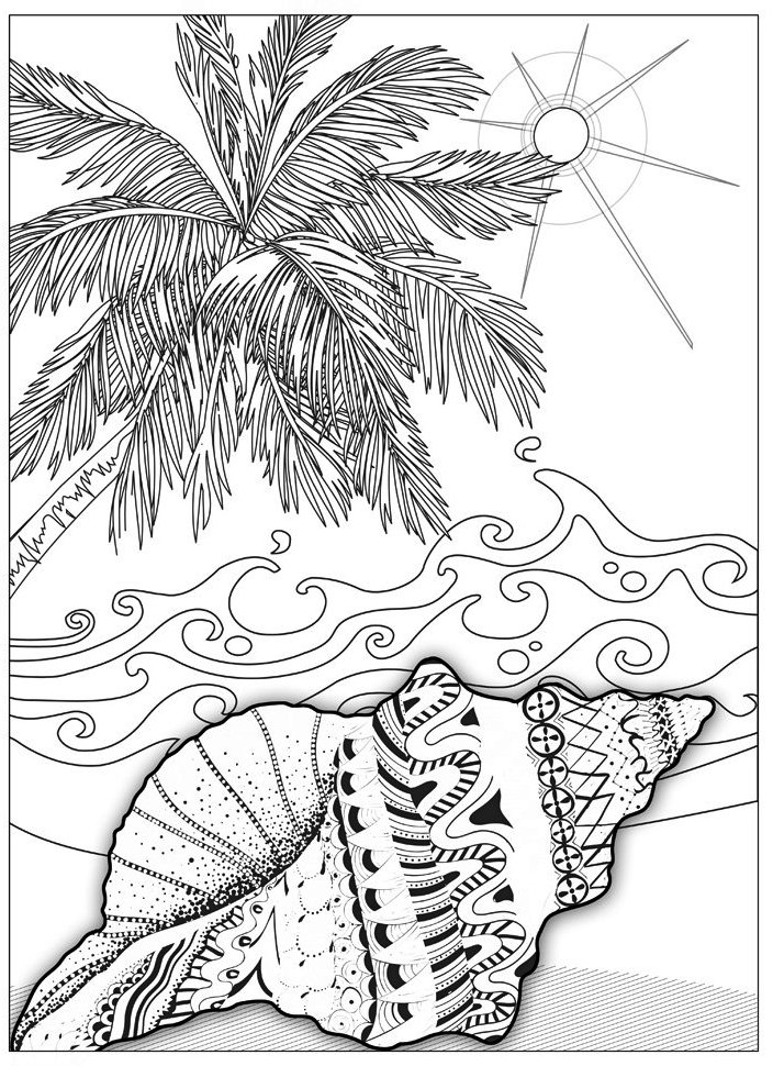 90 Printable Beach Coloring Pages 85