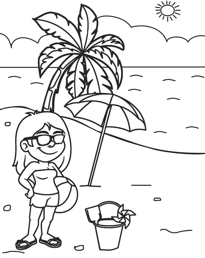 90 Printable Beach Coloring Pages 87