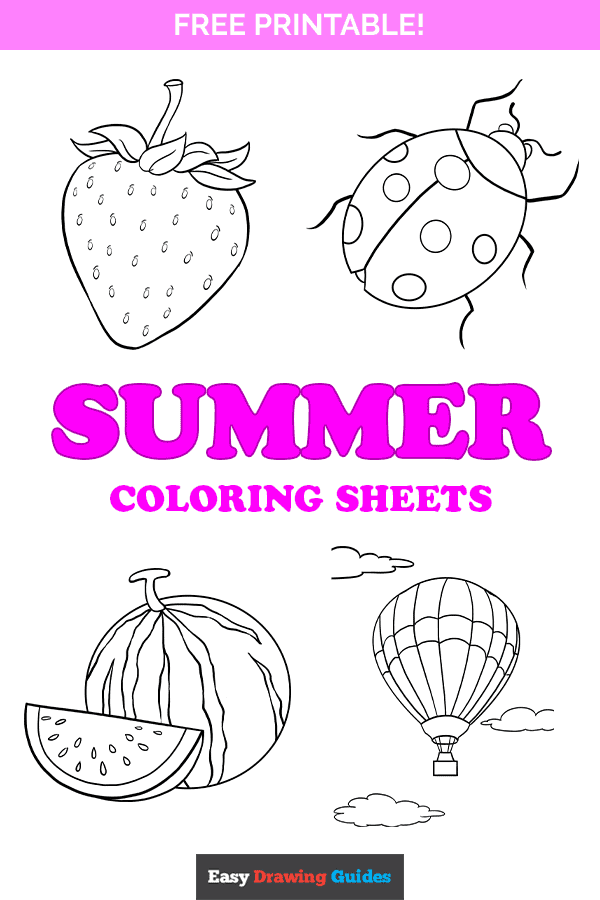 90 Printable Summer Coloring Pages 11