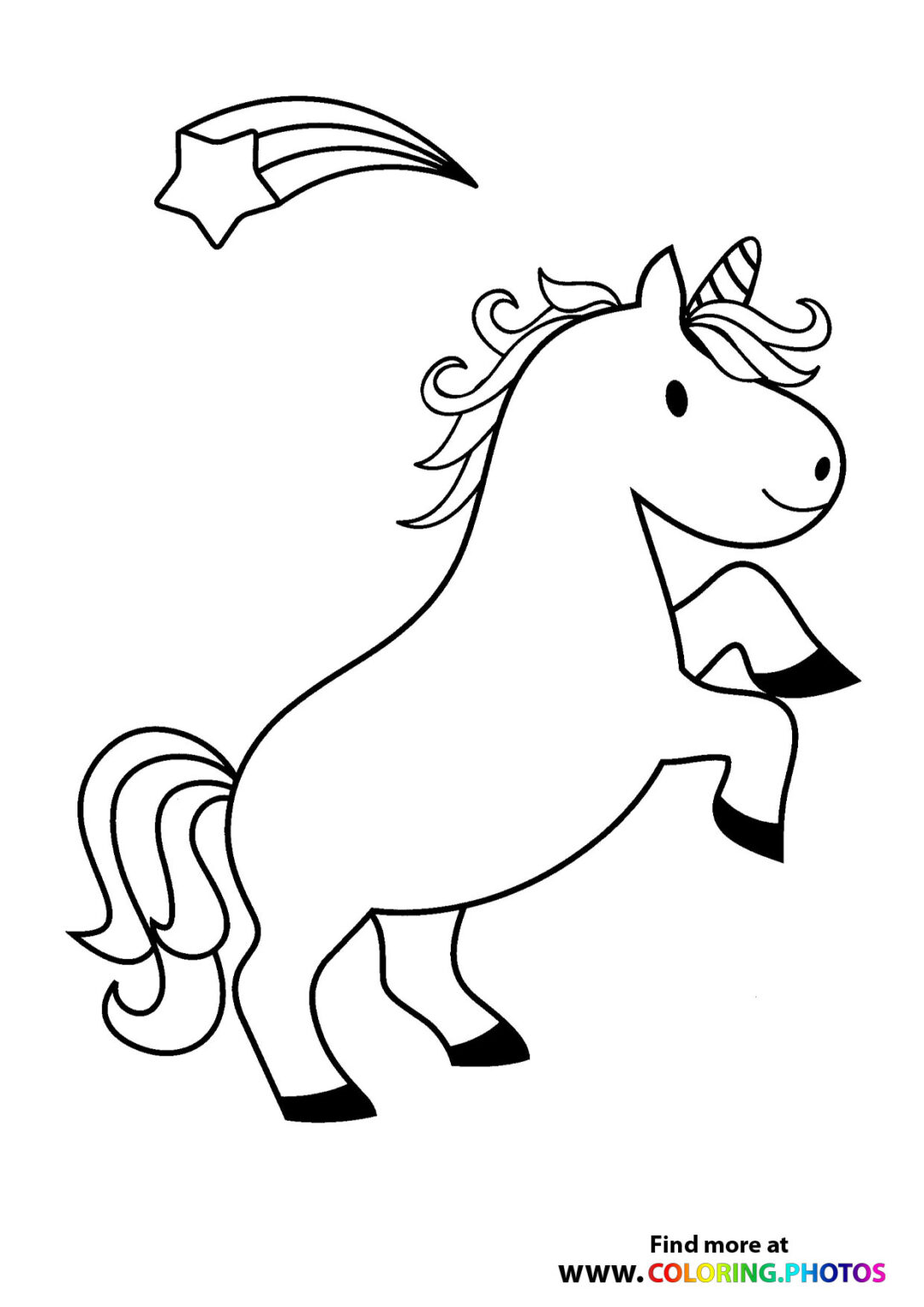 90 Printable Unicorn Coloring Printout 59