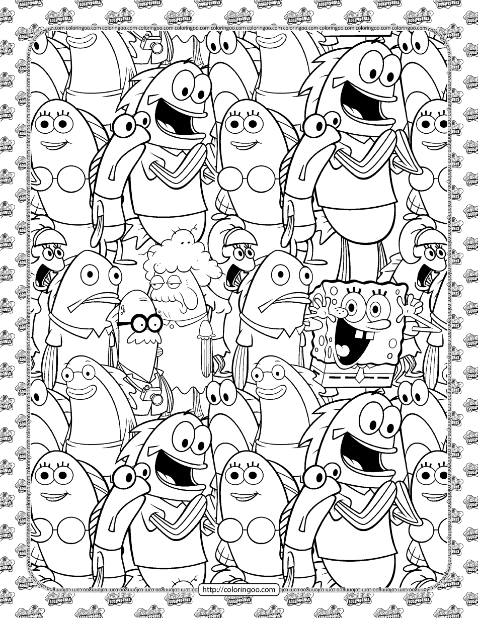 Get 85 Spongebob Coloring Pages Free Ideas 12