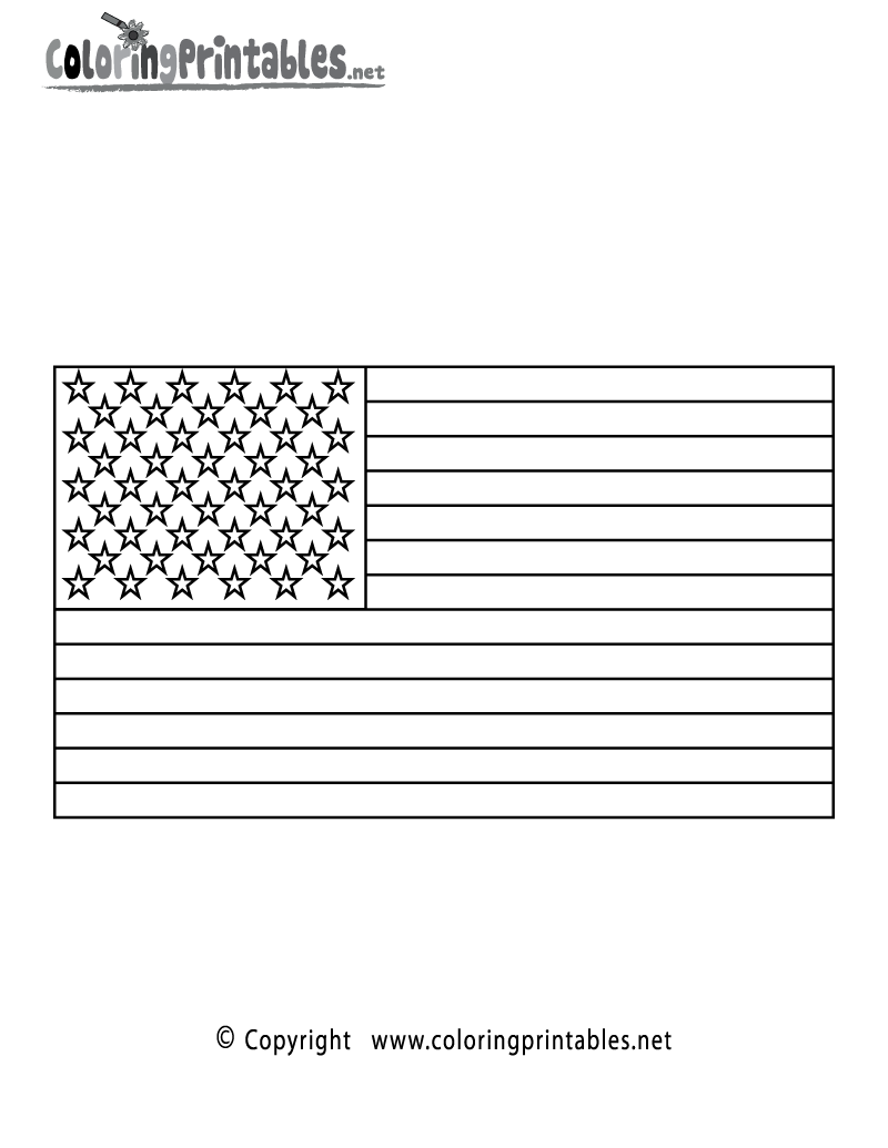 60 Printable American Flag Coloring Sheet 36