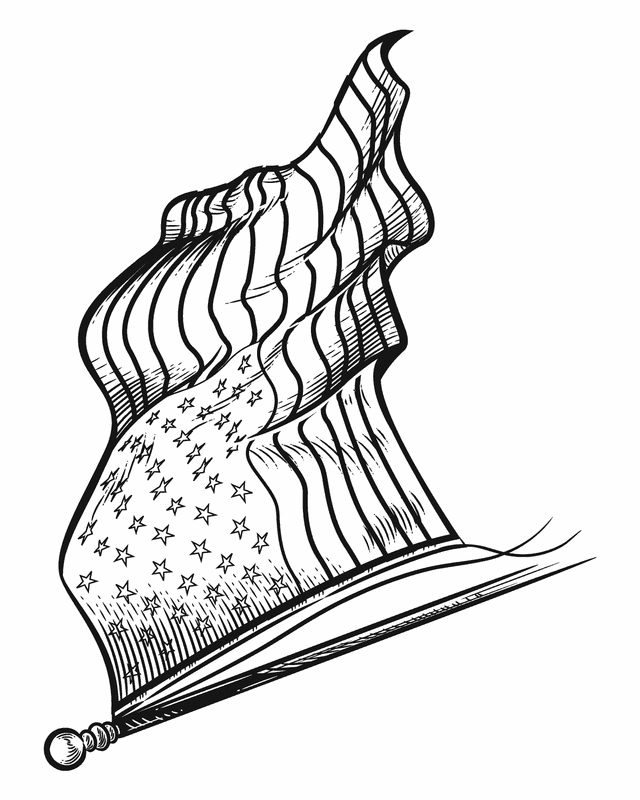 60 Printable American Flag Coloring Sheet 38