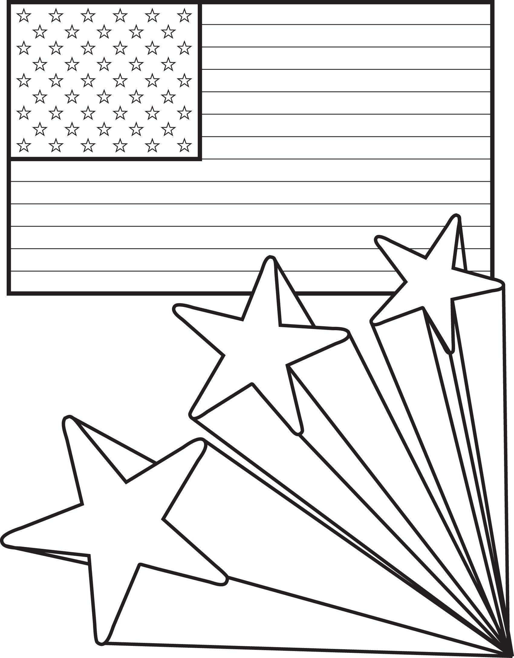 60 Printable American Flag Coloring Sheet 42