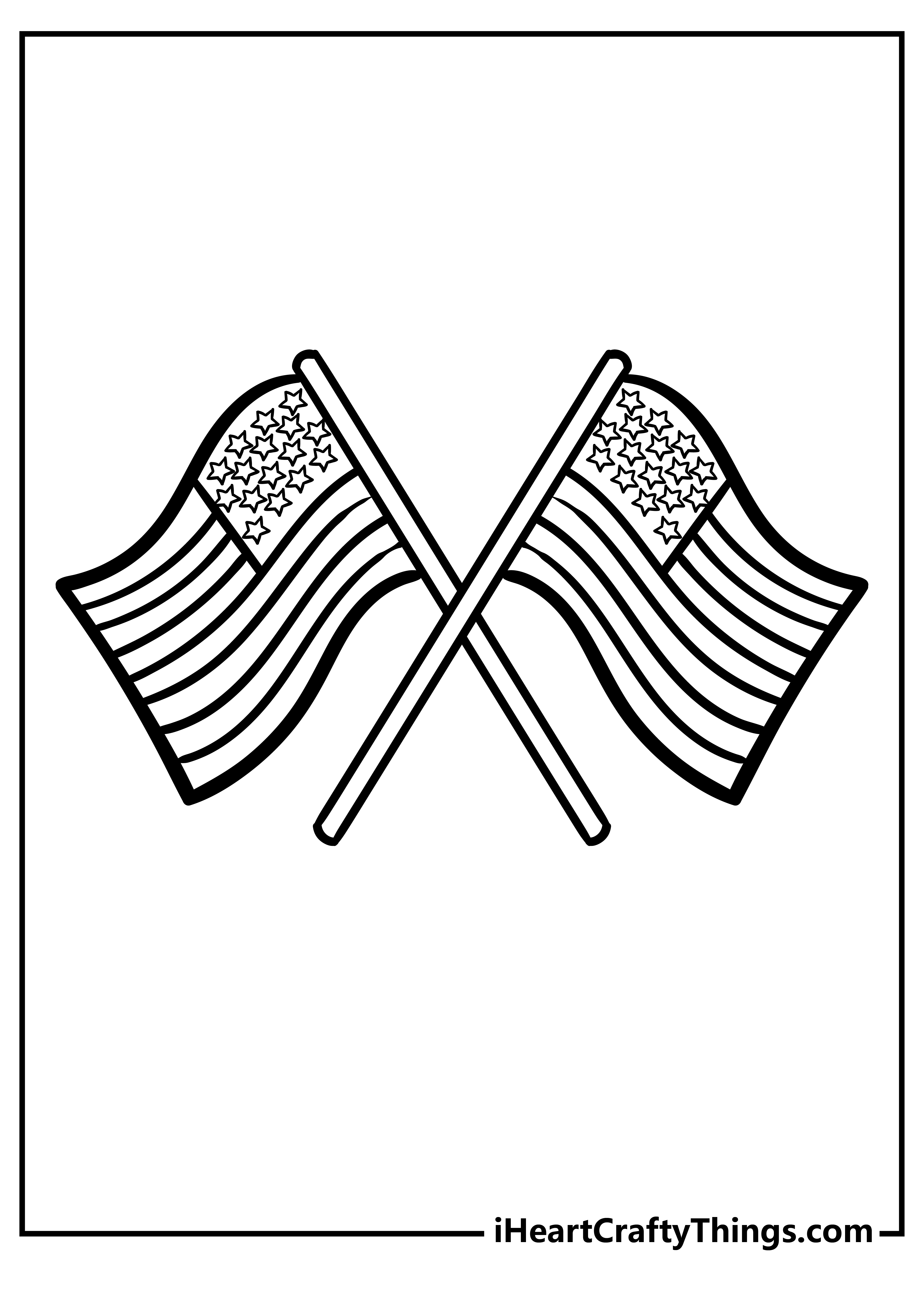 60 Printable American Flag Coloring Sheet 49