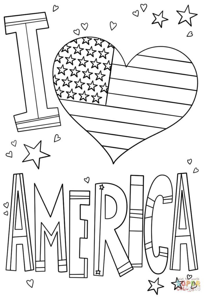 60 Printable American Flag Coloring Sheet 59