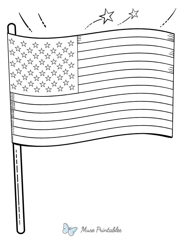 60 Printable American Flag Coloring Sheet 6