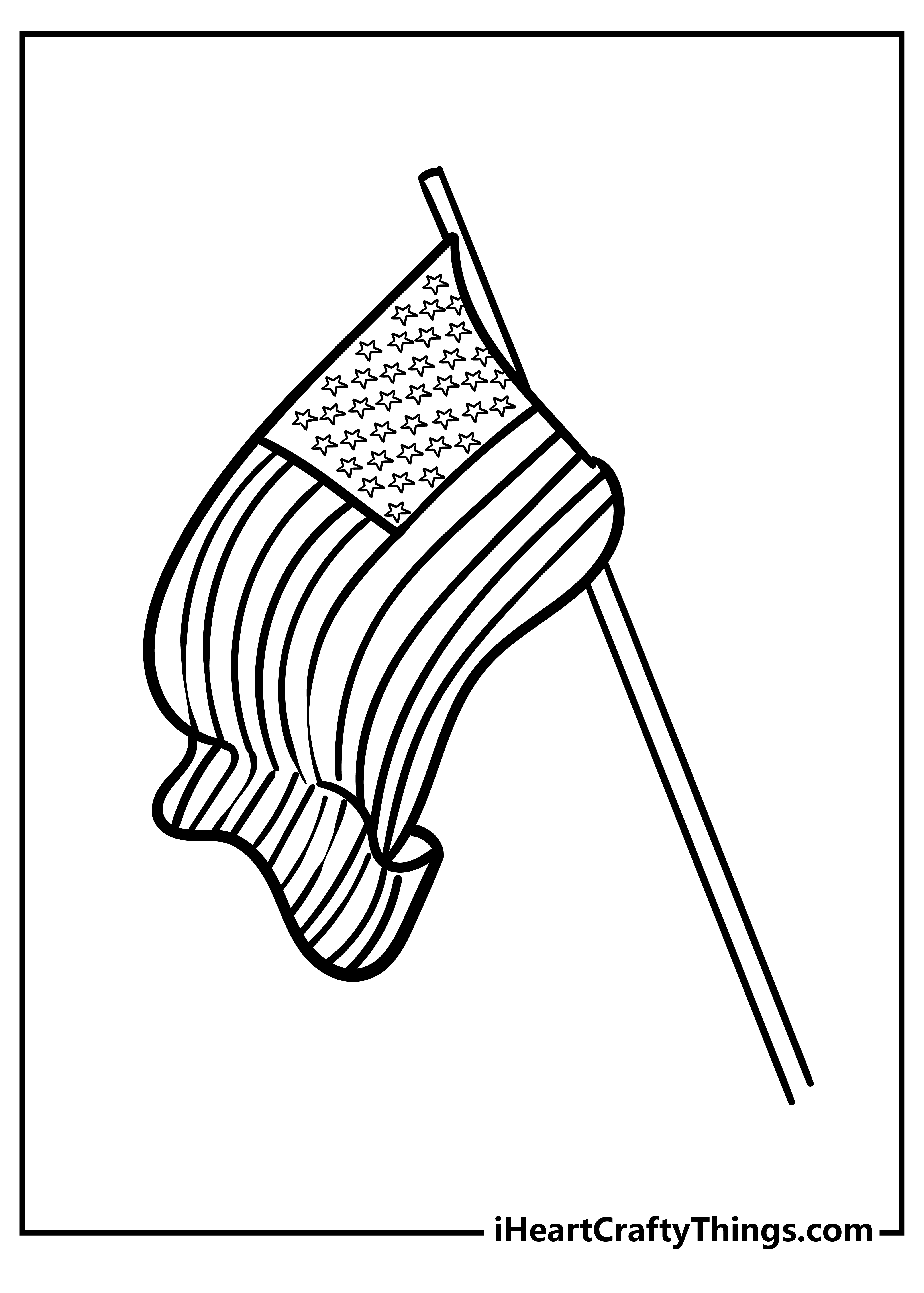 60 Printable American Flag Coloring Sheet 9