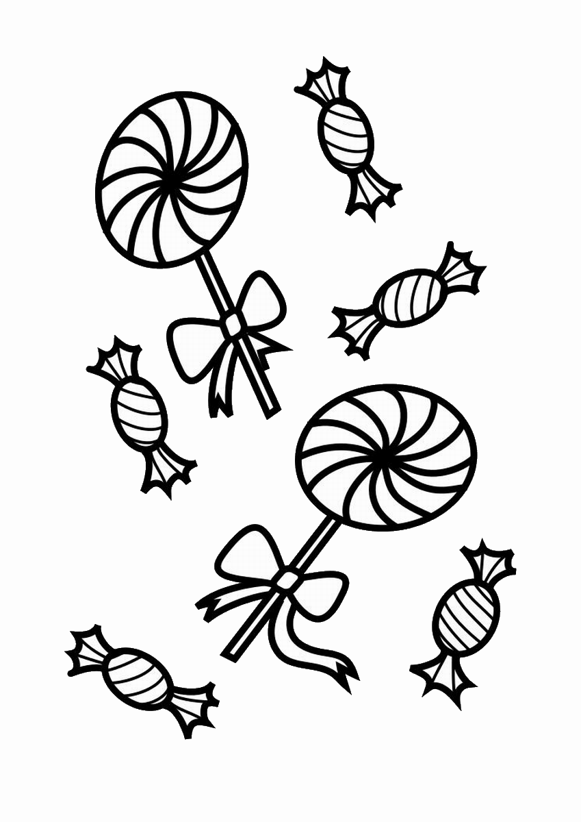 60 Printable Candy Coloring Sheets 19