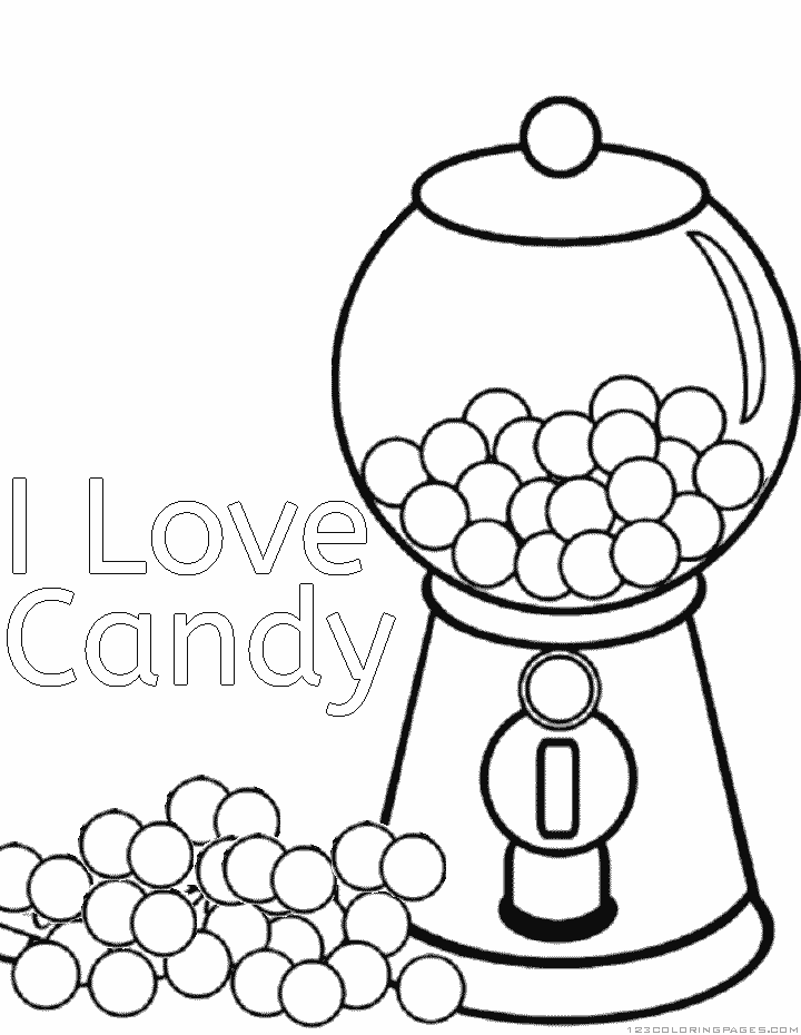 60 Printable Candy Coloring Sheets 20