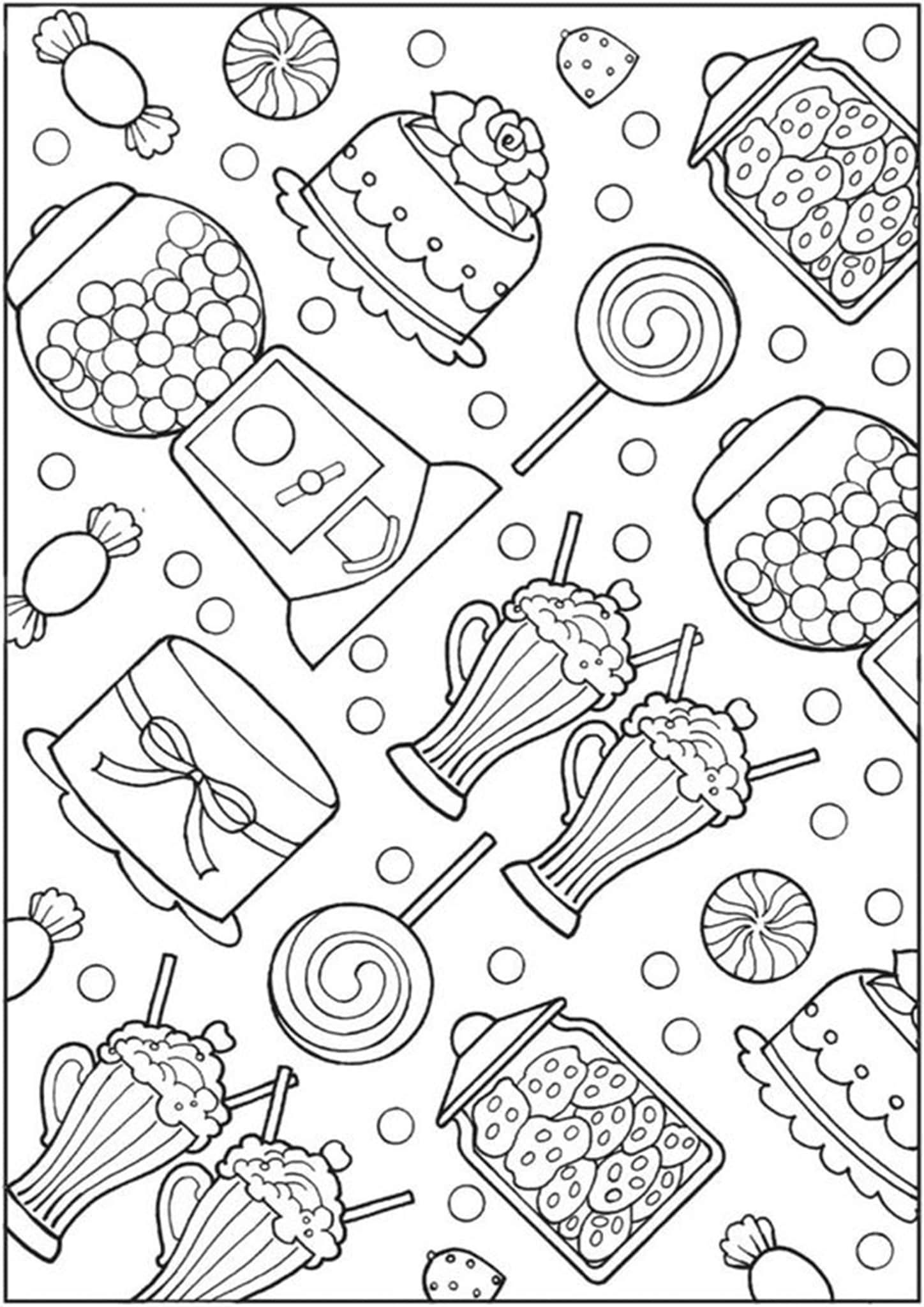 60 Printable Candy Coloring Sheets 21