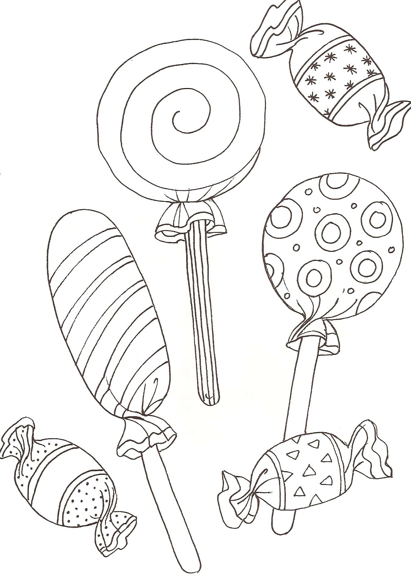 60 Printable Candy Coloring Sheets 22