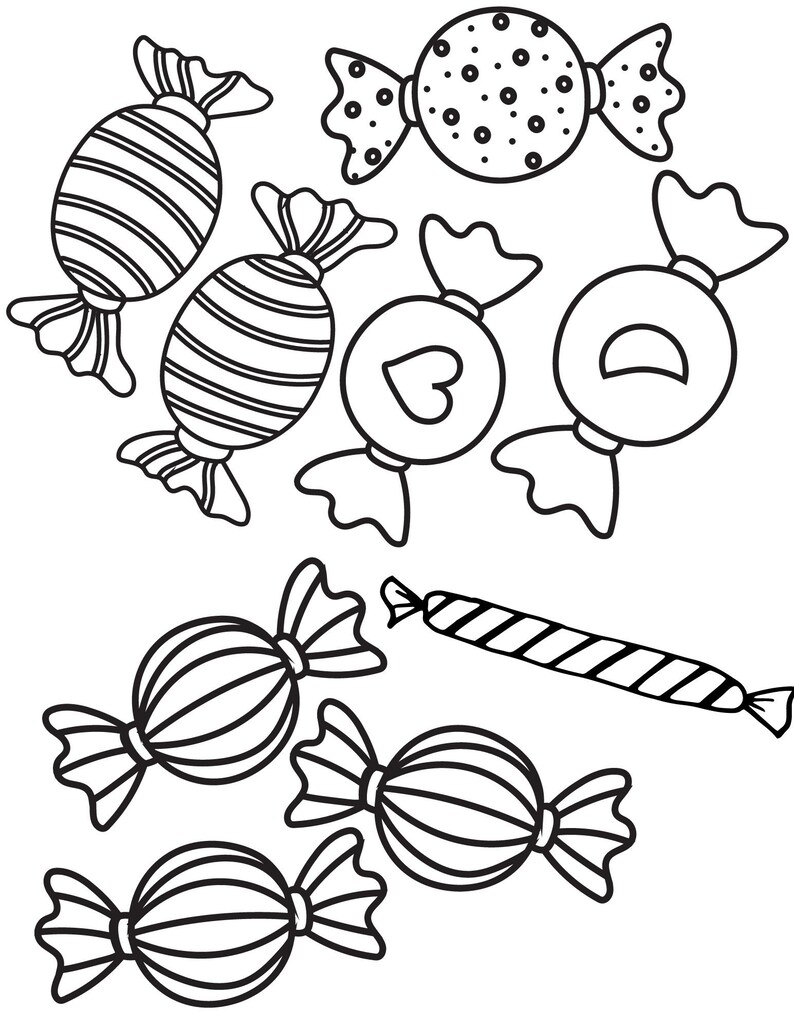 60 Printable Candy Coloring Sheets 23