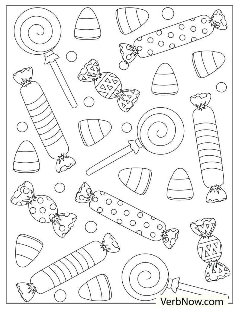 60 Printable Candy Coloring Sheets 27