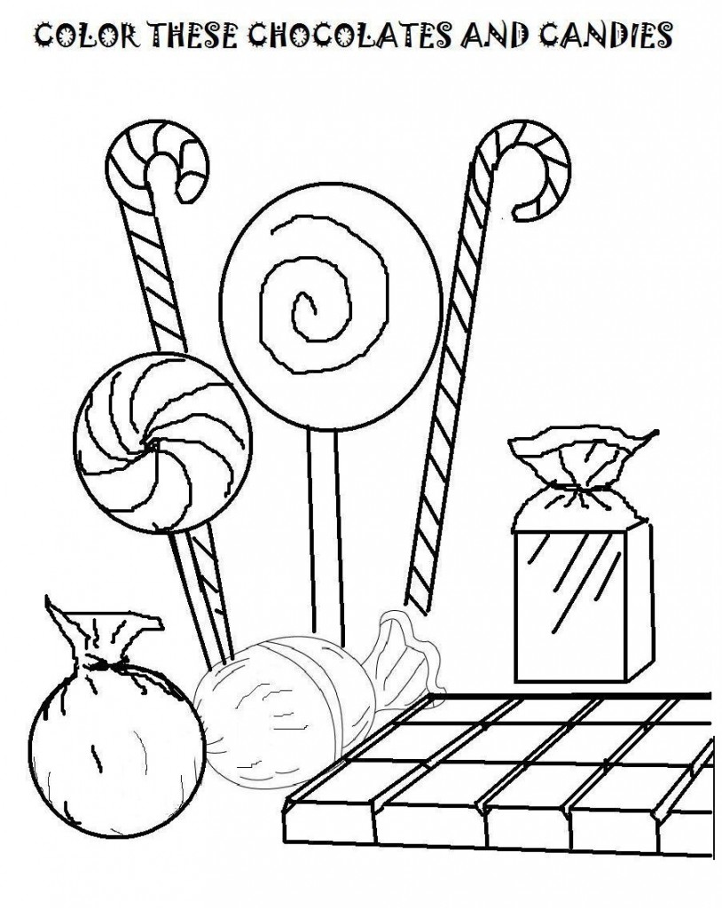 60 Printable Candy Coloring Sheets 47