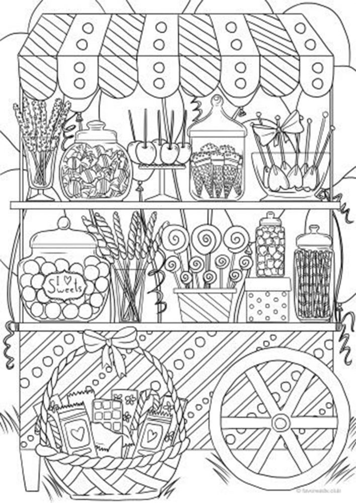 60 Printable Candy Coloring Sheets 61