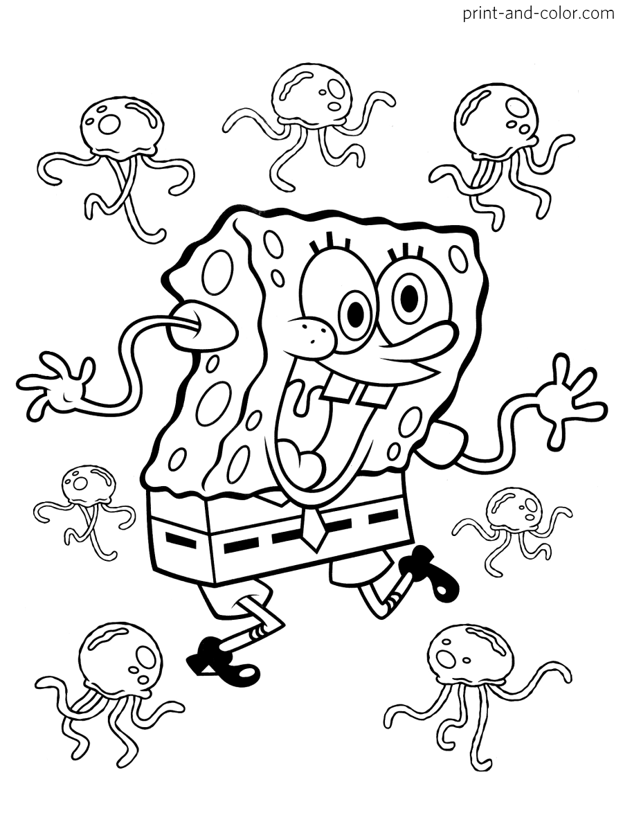 60 Printable Coloring Pictures Of Spongebob 35