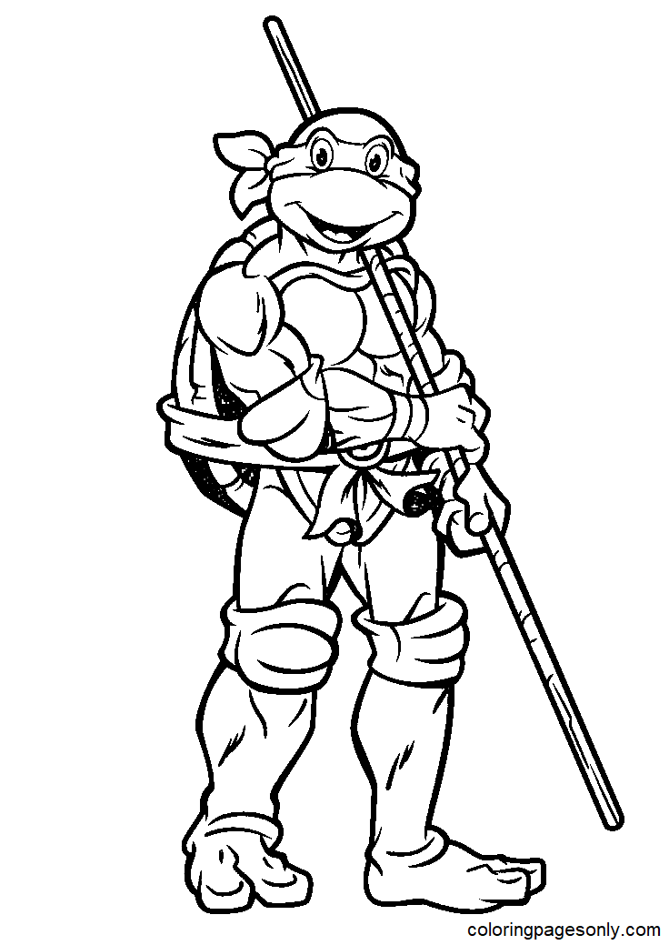 60 Printable Coloring Sheets Ninja Turtles 12