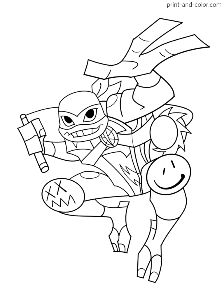 60 Printable Coloring Sheets Ninja Turtles 25