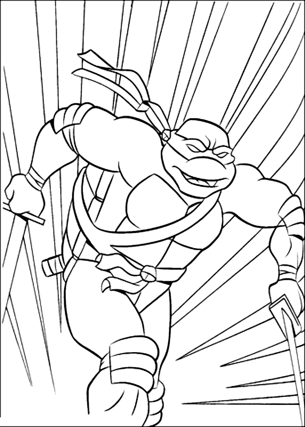 60 Printable Coloring Sheets Ninja Turtles 36