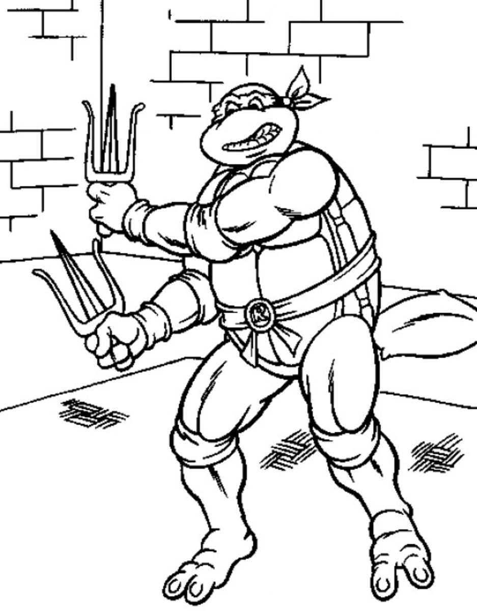 60 Printable Coloring Sheets Ninja Turtles 39