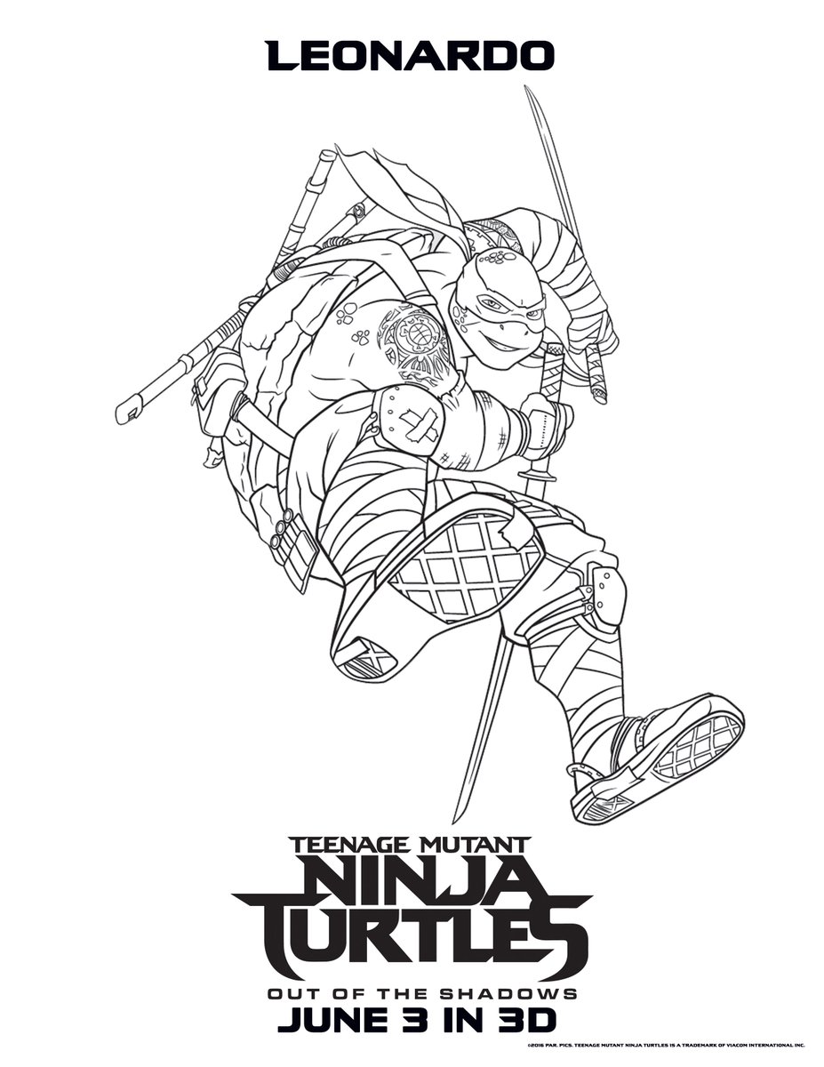 60 Printable Coloring Sheets Ninja Turtles 41