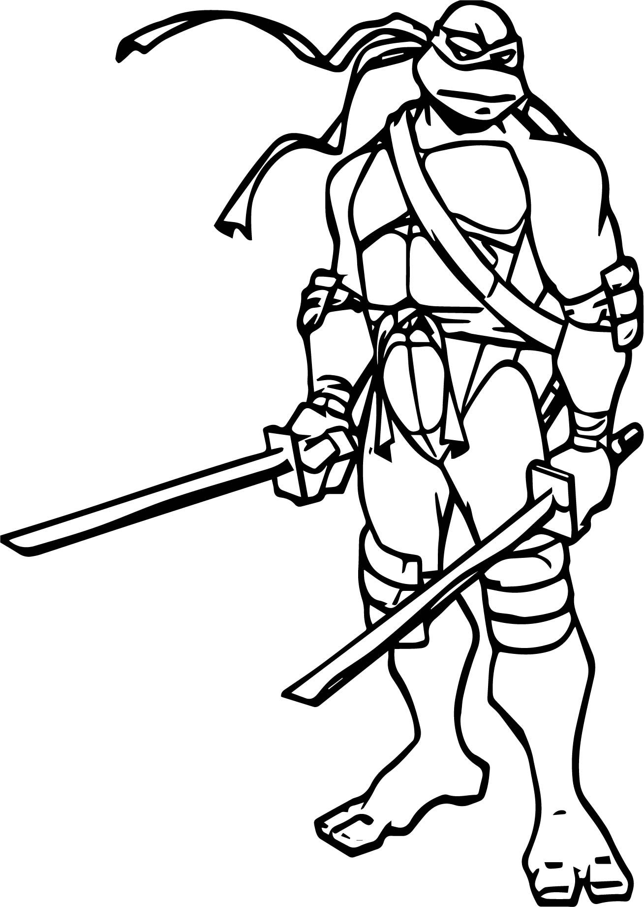 60 Printable Coloring Sheets Ninja Turtles 51