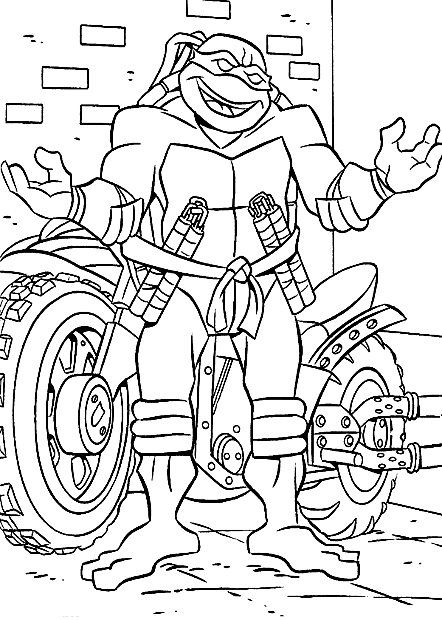 60 Printable Coloring Sheets Ninja Turtles 52