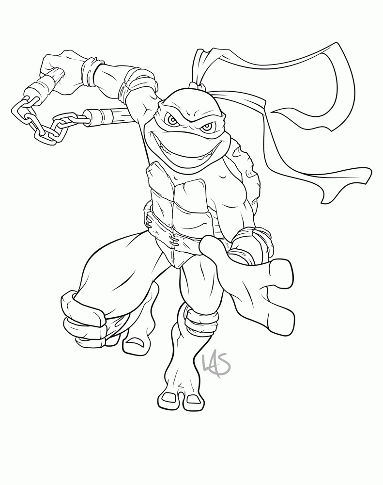 60 Printable Coloring Sheets Ninja Turtles 53