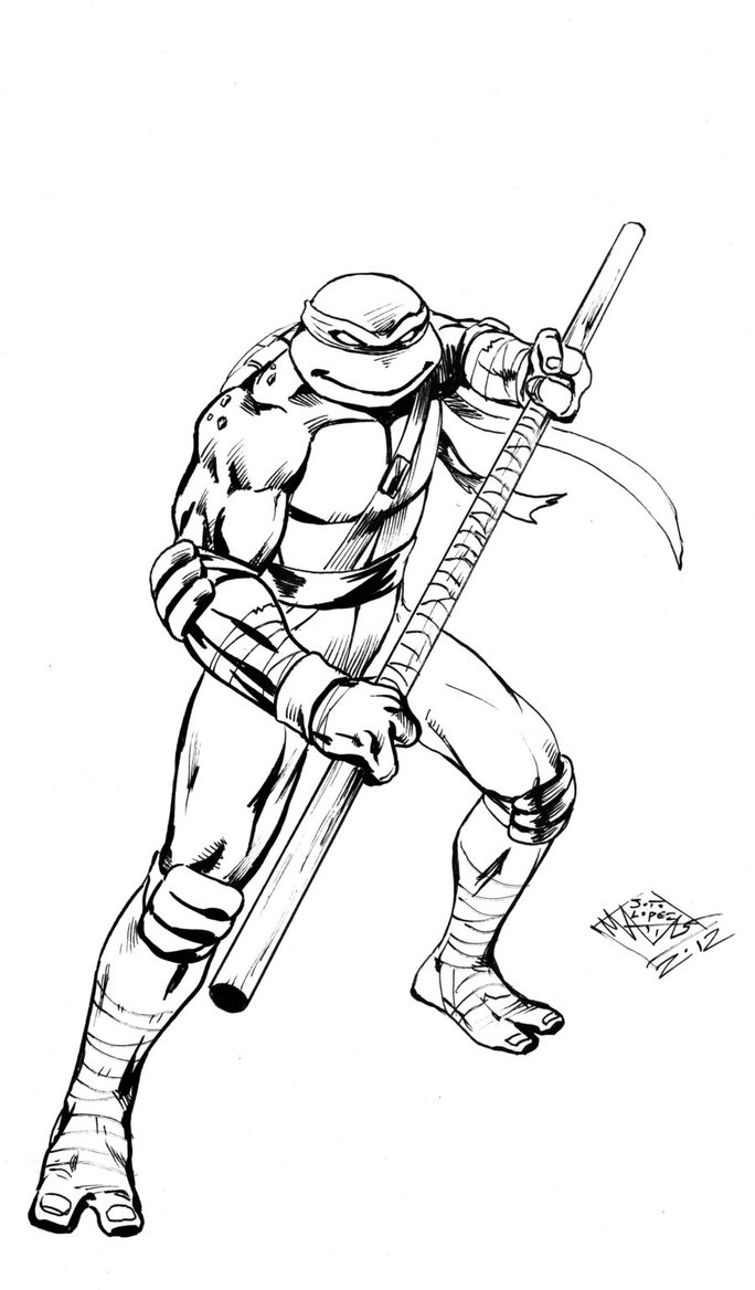 60 Printable Coloring Sheets Ninja Turtles 54