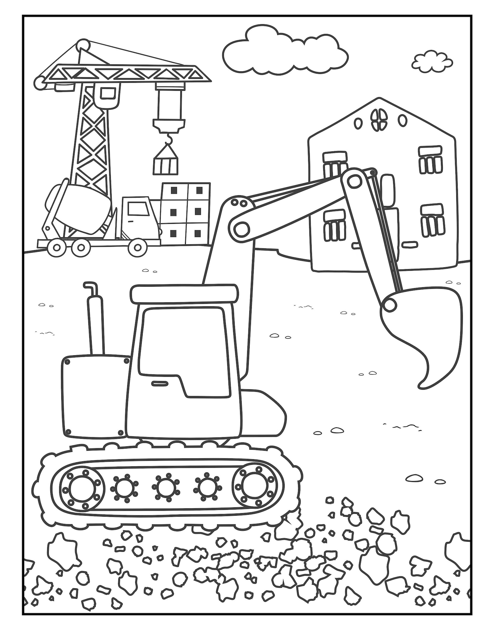 Get 85 Coloring Pages Of Construction Equipment Ideas 45