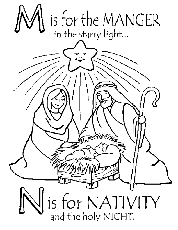 Get 85 Coloring Pages Of Nativity Ideas 32