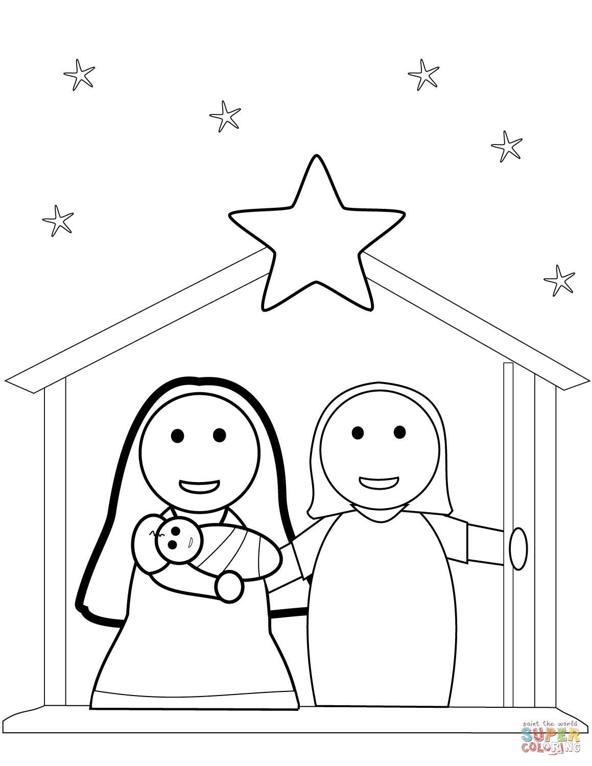 Get 85 Coloring Pages Of Nativity Ideas 33