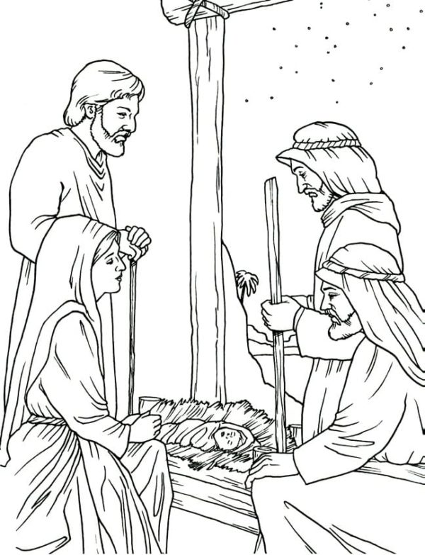 Get 85 Coloring Pages Of Nativity Ideas 34