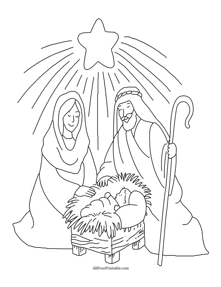 Get 85 Coloring Pages Of Nativity Ideas 36