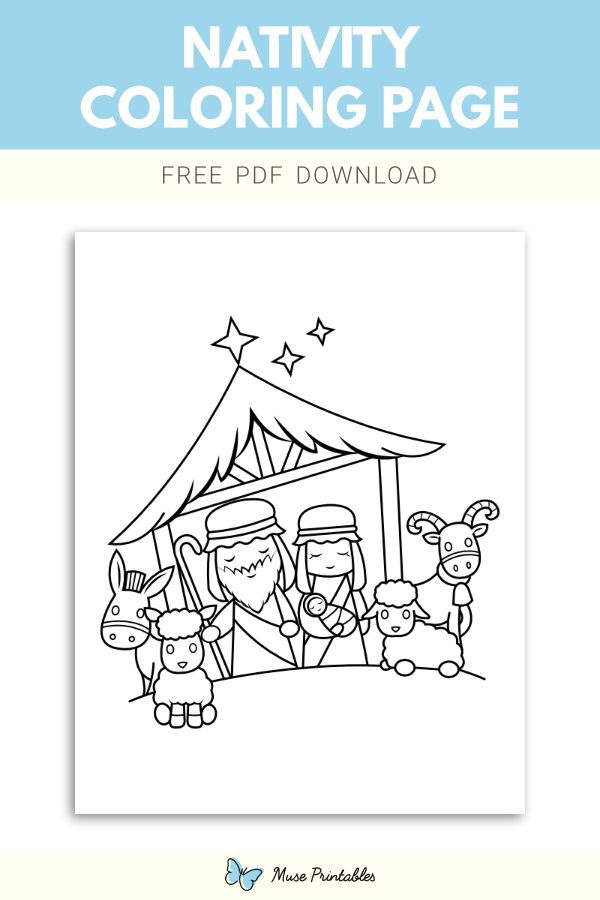 Get 85 Coloring Pages Of Nativity Ideas 37