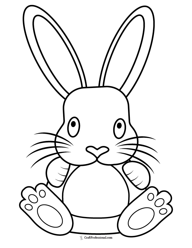 Get 85 Preschool Easter Bunny Coloring Pages Ideas 10