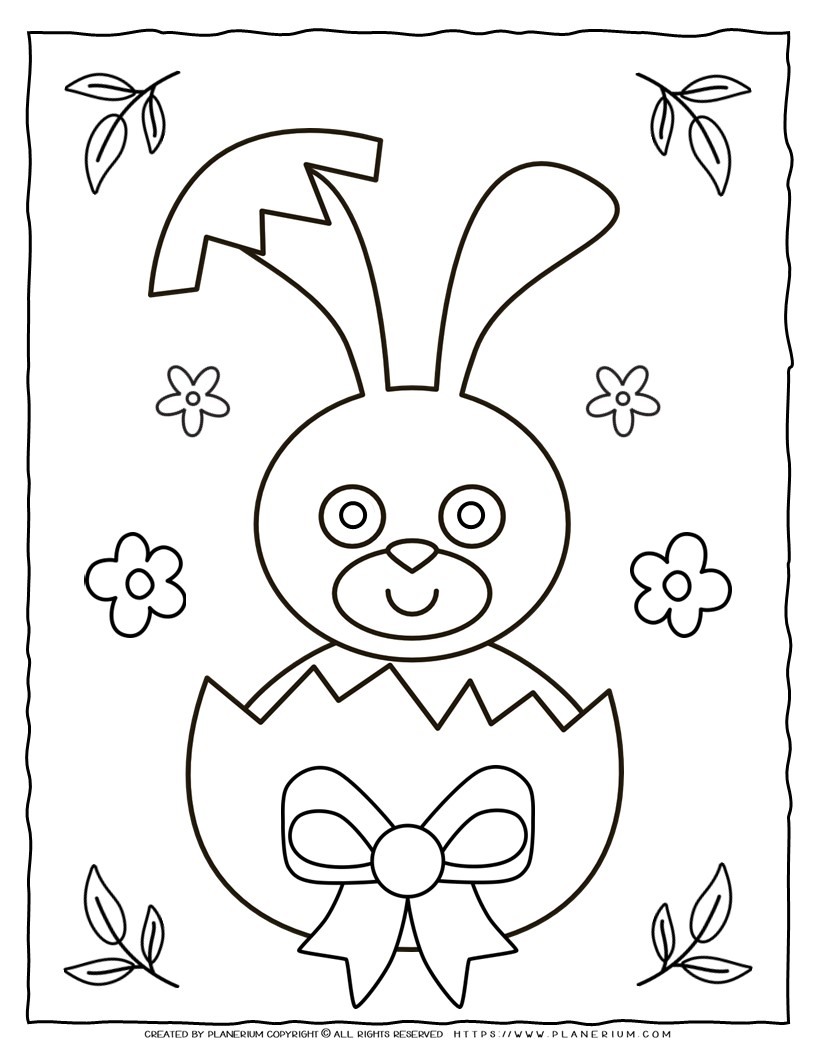 Get 85 Preschool Easter Bunny Coloring Pages Ideas 12