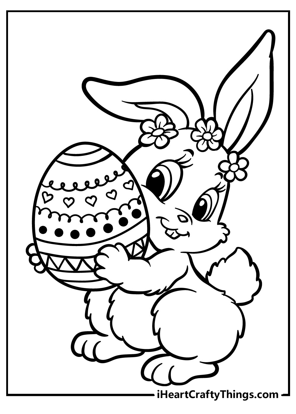 Get 85 Preschool Easter Bunny Coloring Pages Ideas 13