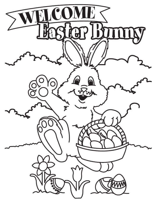 Get 85 Preschool Easter Bunny Coloring Pages Ideas 14