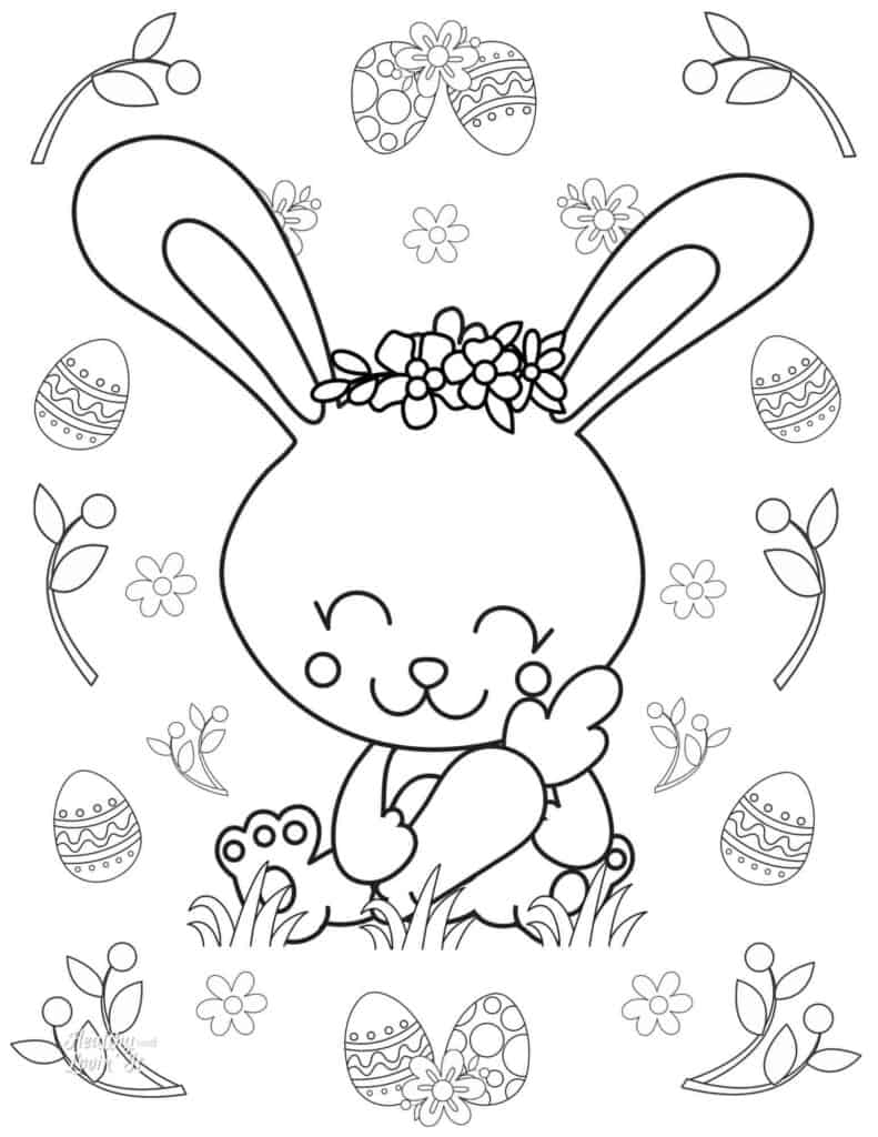 Get 85 Preschool Easter Bunny Coloring Pages Ideas 34