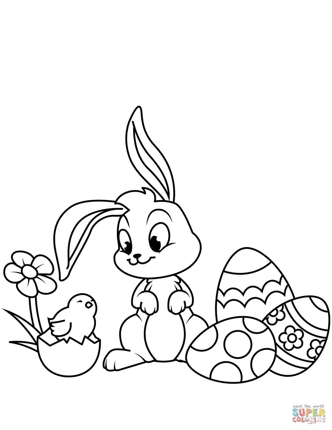 Get 85 Preschool Easter Bunny Coloring Pages Ideas 35