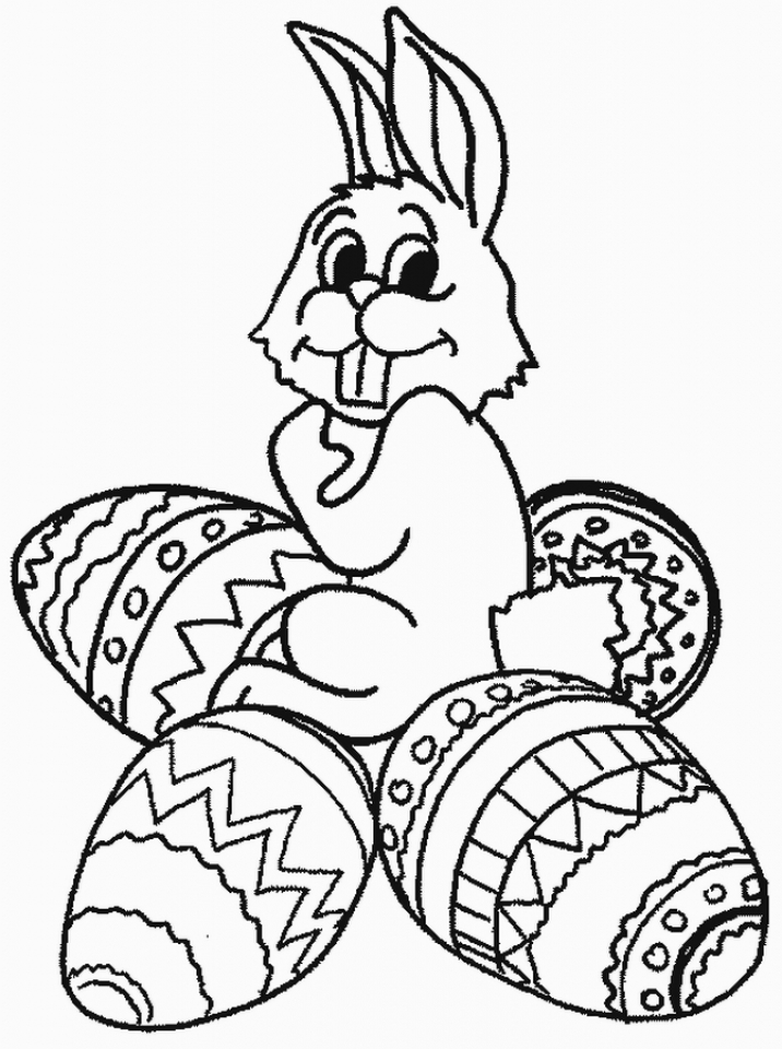 Get 85 Preschool Easter Bunny Coloring Pages Ideas 8