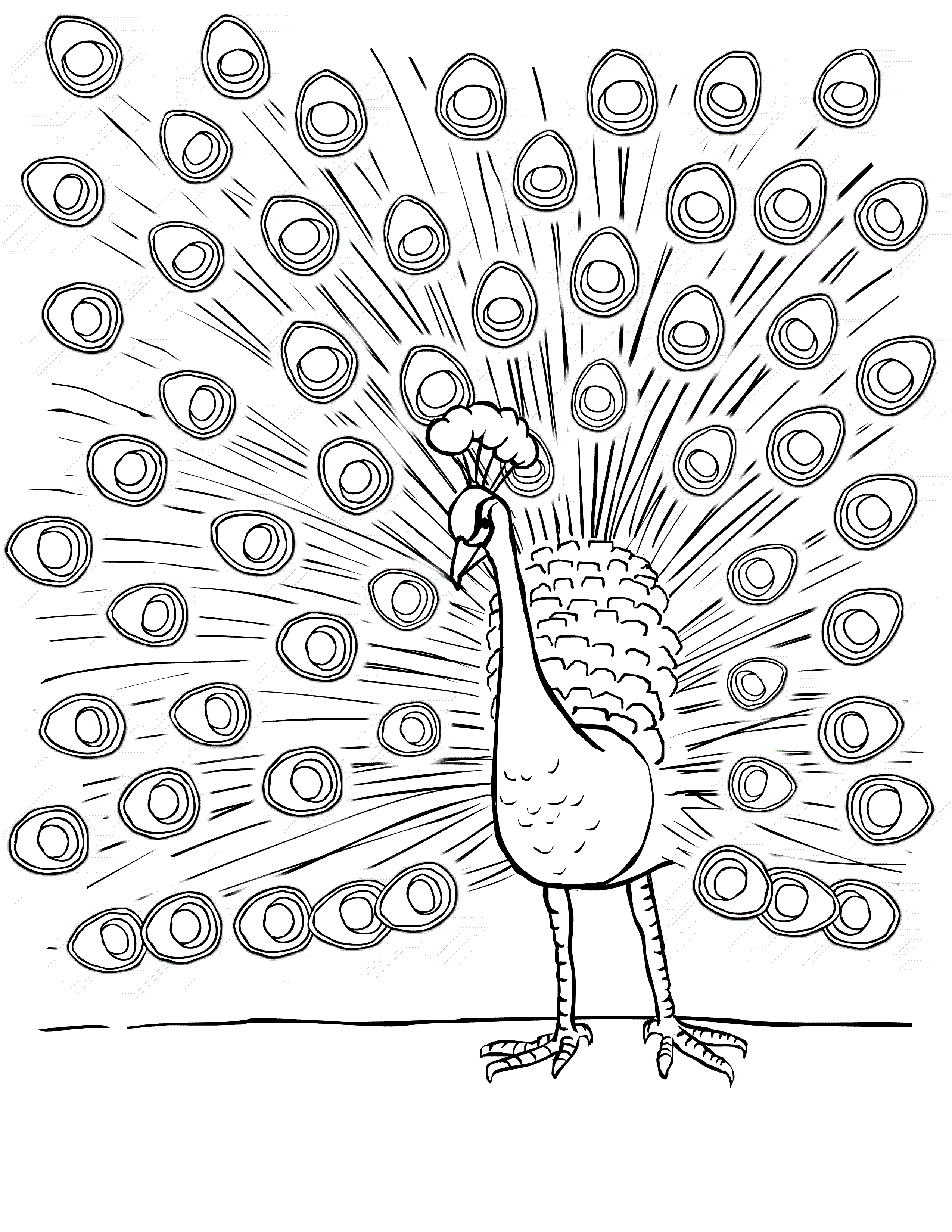 Get 85 Printable Coloring Pages Of Peacocks Ideas 17