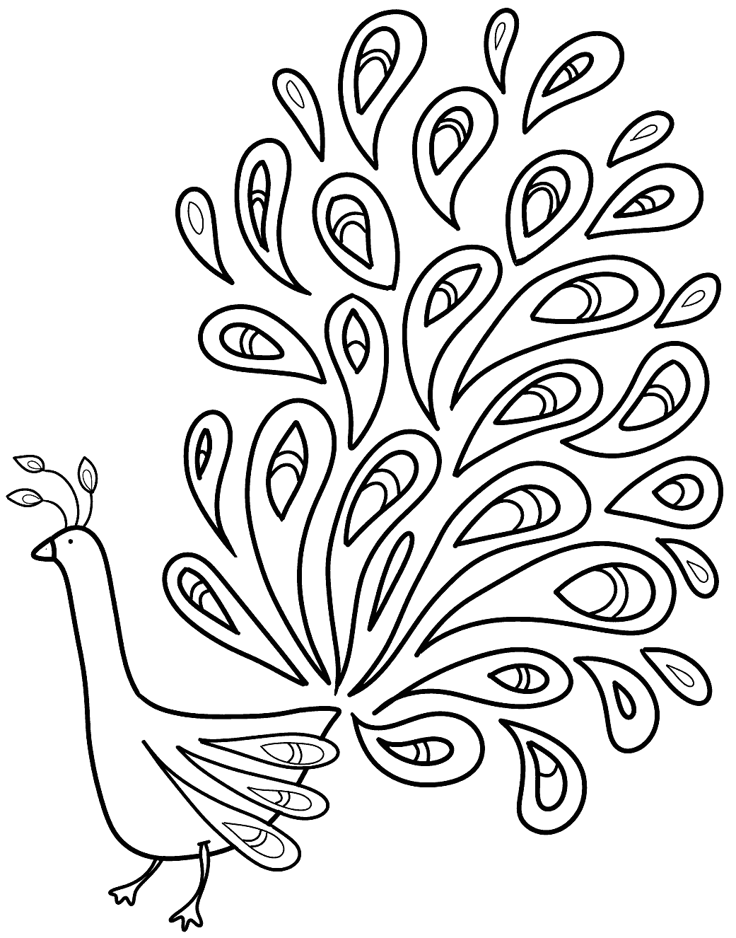 Get 85 Printable Coloring Pages Of Peacocks Ideas 21