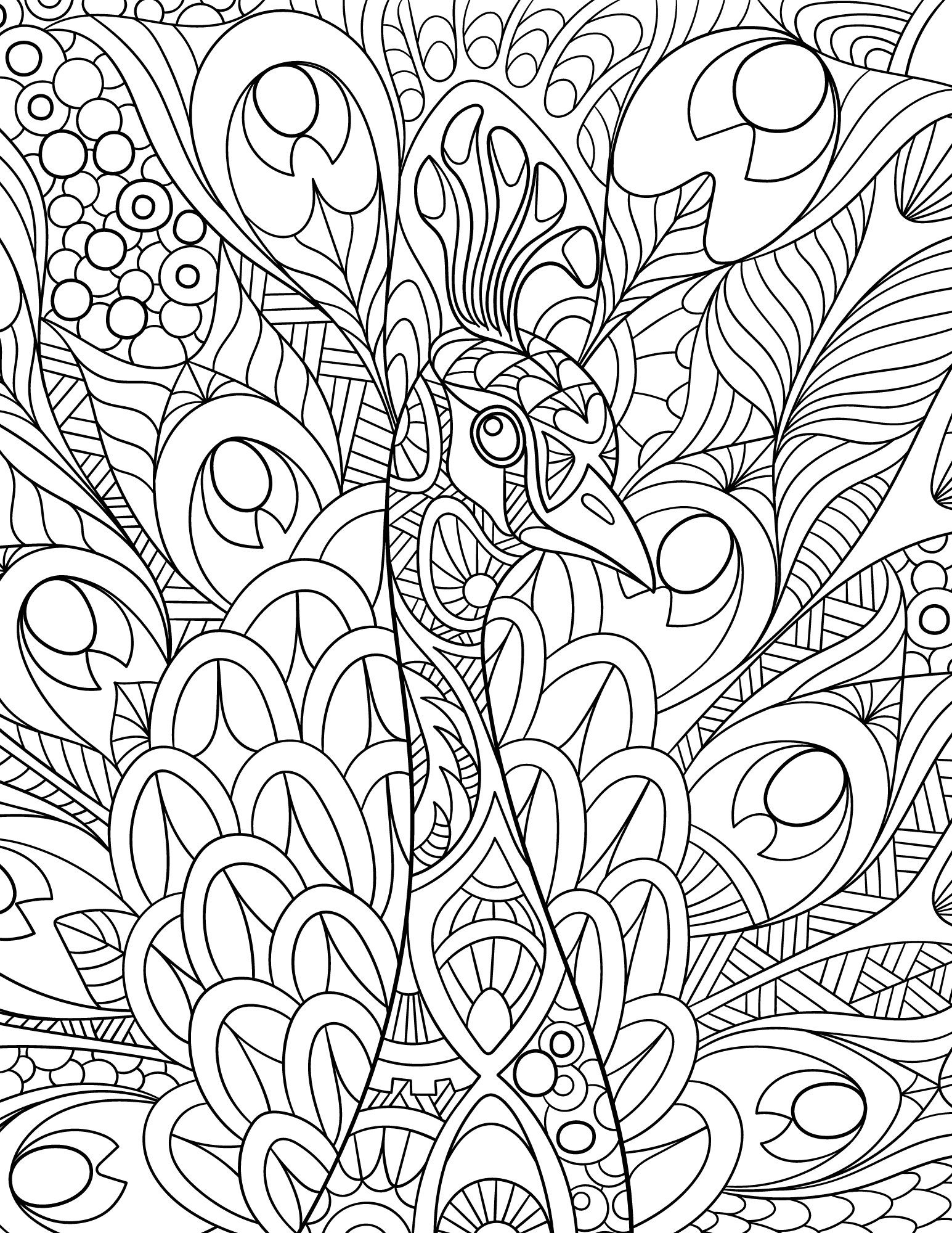 Get 85 Printable Coloring Pages Of Peacocks Ideas 53