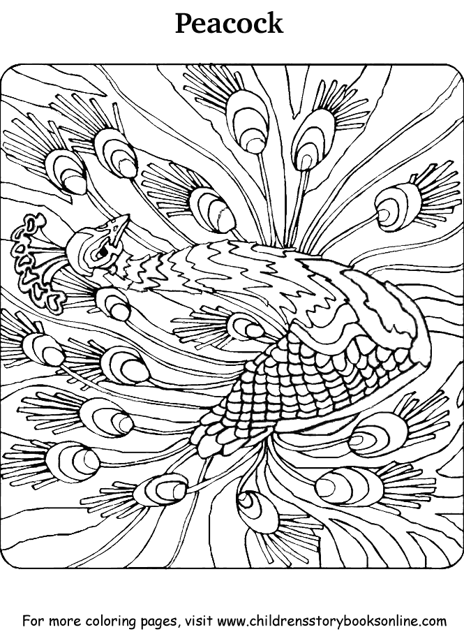 Get 85 Printable Coloring Pages Of Peacocks Ideas 65