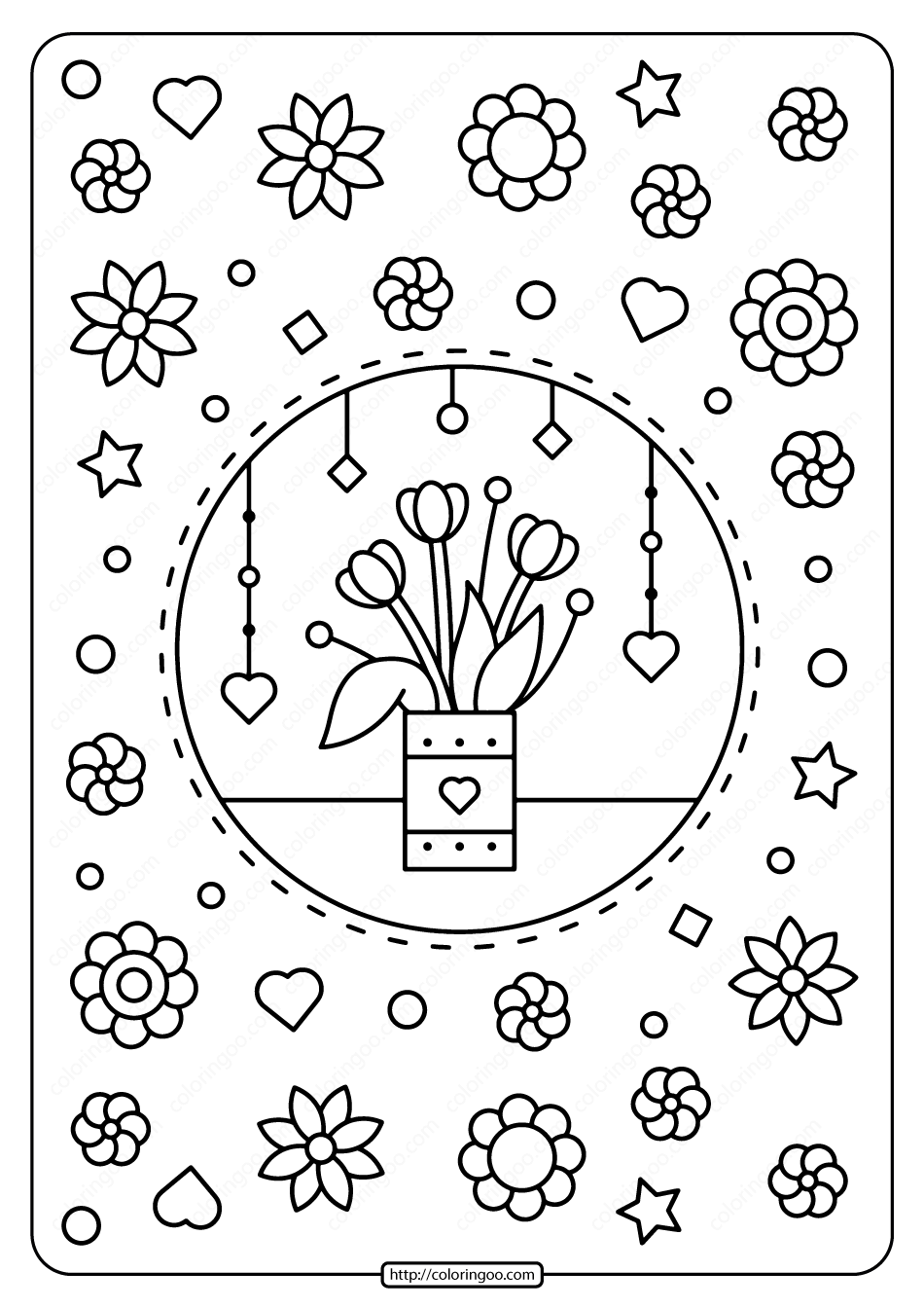 Get 85 Spring Flowers Coloring Ideas 17