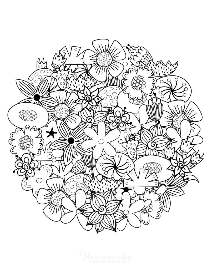 Get 85 Spring Flowers Coloring Ideas 18